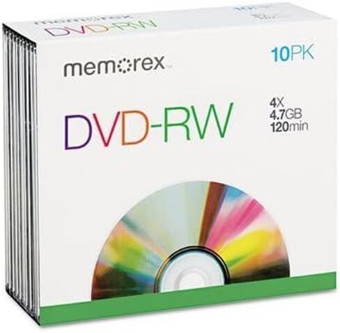 Memorex - 10-Pack 2x DVD-RW قرص دوار in Saudi Arabia