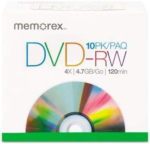 Memorex - 10-Pack 2x DVD-RW قرص دوار in Saudi Arabia