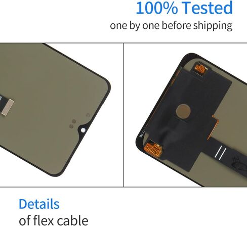 استبدال شاشة OLED لـ OnePlus 7T لشاشة OnePlus 7T LCD 1+7T HD1907 HD1905 HD1900 HD1903 شاشة LCD محول رقمي تعمل باللمس 6.55 بوصة مجموعة قطع إصلاح كاملة (أسود) in Saudi Arabia