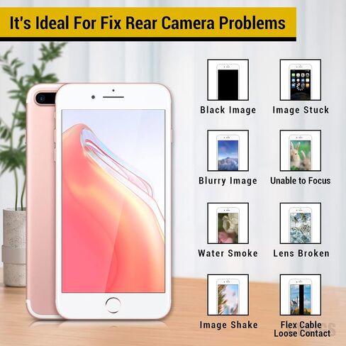 جزء استبدال الكاميرا الخلفية الرئيسية لهاتف iPhone 7 Plus وحدة عدسة 12 ميجابكسل جديدة HD فيديو HDR صور 4K فيديو مع كابل مرن تكبير رقمي لإصلاح الصور مجموعة أدوات إصلاح لـ A1661 A1784 A1785 in Saudi Arabia