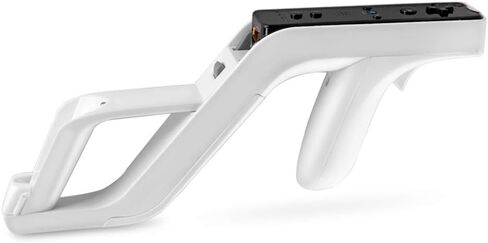 TNP Zapper Gun for Nintendo Wii Wireless Blaster Remote Wiimote Controller Game Attachment, Links Remote Nunchuk for Shooting Sport Games Light White in Saudi Arabia