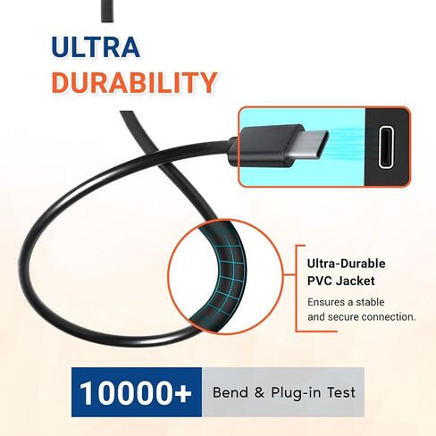 روف كيبل بيانات USB-C التيميت بطول 2.2 قدم لتوصيل R3 وR2-4K برو داش كام بجهاز الكمبيوتر الخاص بك وماك in Kuwait