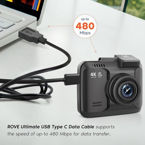 روف كيبل بيانات USB-C التيميت بطول 2.2 قدم لتوصيل R3 وR2-4K برو داش كام بجهاز الكمبيوتر الخاص بك وماك in Kuwait