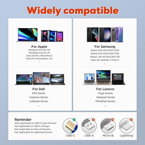 USB C Charger Cable, 3A 60W PD (2-Pack 6.6FT) USB C to USB C Cable Nylon Braided Type C Fast Charging Cable for MacBook Air/Pro, iPad Mini 6,Pro/Air, Samsung Galaxy S23 Ultra, Switch (USB 2.0) in Saudi Arabia