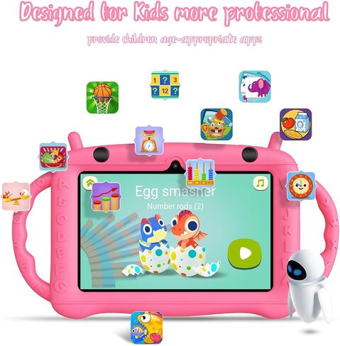 Kids Tablet 7 inch Tablet for Kids 3-7, Toddler Tablet Android 12 2GB RAM+32GB ROM, Parental Control Educational Learning, Netflix,Gift for Boy Girl（Green） in Kuwait