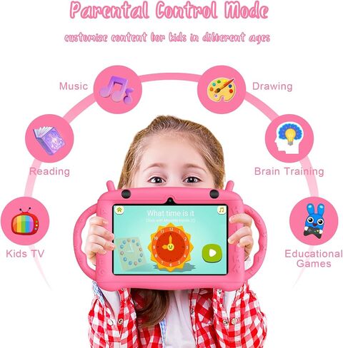 Kids Tablet 7 inch Tablet for Kids 3-7, Toddler Tablet Android 12 2GB RAM+32GB ROM, Parental Control Educational Learning, Netflix,Gift for Boy Girl（Green） in Kuwait