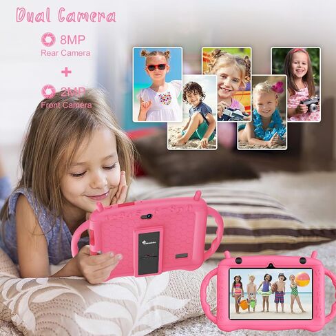 Kids Tablet 7 inch Tablet for Kids 3-7, Toddler Tablet Android 12 2GB RAM+32GB ROM, Parental Control Educational Learning, Netflix,Gift for Boy Girl（Green） in Kuwait