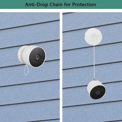 Anti-Theft Security Chain Compatible with Google Nest Cam (Battery) Camera | 2 Pack Anti-Drop Security Chain for Tapo C425/C460,Enhanced Camera Protect Bundle Function,Including Installation Tools in Saudi Arabia