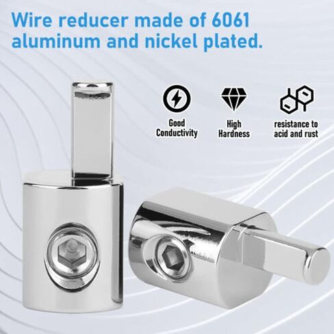 12Pcs 1/0 Gauge to 4 Gauge Pin AWG Power Wire Reducer Car Audio Amp Terminal New in Saudi Arabia