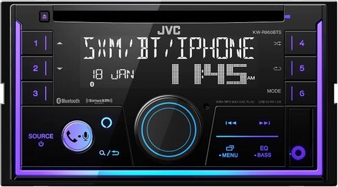 JVC KW-R950BTS 2-DIN CD Receiver BT/USB/SiriusXM/Amazon Alexa/13-Band EQ/Variable-Color Illumination with SWI-RC Steering Wheel Interface in Saudi Arabia