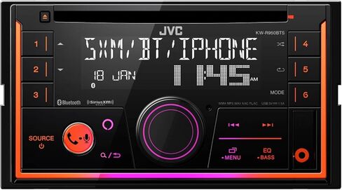 JVC KW-R950BTS 2-DIN CD Receiver BT/USB/SiriusXM/Amazon Alexa/13-Band EQ/Variable-Color Illumination with SWI-RC Steering Wheel Interface in Saudi Arabia