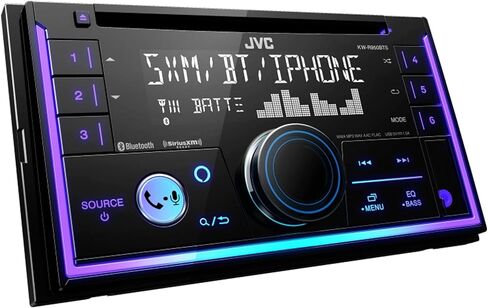 JVC KW-R950BTS 2-DIN CD Receiver BT/USB/SiriusXM/Amazon Alexa/13-Band EQ/Variable-Color Illumination with SWI-RC Steering Wheel Interface in Saudi Arabia