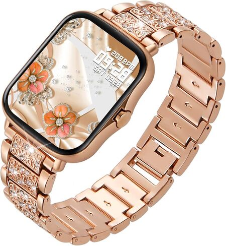 Smart Watch for Women, Call Receive/Dial Smartwatch for Android iOS Phones, Waterproof Activity Fitness Tracker with Full Touch Color Screen Heart Rate Sleep Monitor Pedometer, Gifts for Women in Kuwait