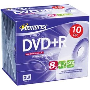 وسائط Memorex سعة 4.7 جيجابايت و8X DVD+R (10 عبوات) in Kuwait