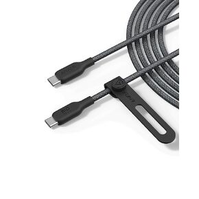 Anker USB C Cable, 240W Type C Fast Charging, USB 2.0(10 ft, Phantom Black) | Bio-Braided Cord for iPhone 17 Series, MacBook Pro 2020, iPad Pro, and More in Saudi Arabia