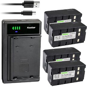 استبدال شاحن بطارية USB ذكي من Kastar لـ JVC GR-AXM151US GR-AXM17US GR-AXM18US GR-AXM2U GR-AXM20U GR-AXM210U GR-AXM220U GR-AXM225U GR-AXM230U GR-AXM231U GR-AXM241U GR-AXM250U in Kuwait
