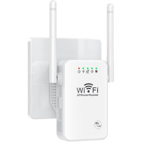 Cisidell 2022 أحدث مكرر معزز موسع WiFi، موسع WiFi طويل المدى، يغطي ما يصل إلى 2640 قدمًا مربعًا و25 جهازًا، مضخم إشارة لاسلكي للإنترنت المنزلي، نقطة وصول، إعداد سهل بنقرة واحدة in Kuwait