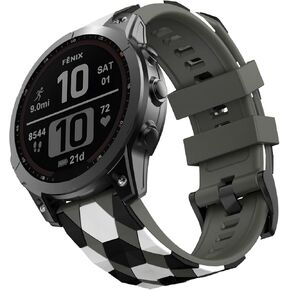 MYSNBKN متوافق مع Fenix ​​6/6 Pro Band Easy Fit بعرض 22 مم من السيليكون الناعم لاستبدال Fenix ​​5 Plus/Fenix ​​5/Fenix ​​7/Forerunner 935/Forerunner 945/Approach s60/Quatix 5 الساعات الذكية