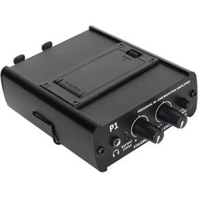Stereo Headphone Amplifier, Metal Stereo Audio Amplifier, 3.5mm Mini Portable Headphone Amp with Dual XLR Inputs, for Individual Monitoring Applications in Saudi Arabia