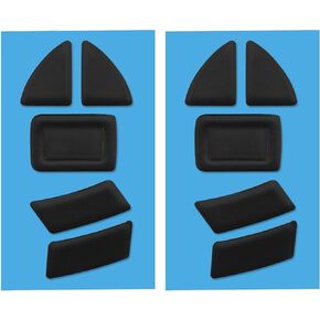eMagTech 2 Set Mouse Skates Feet Replacement Compatible with Razer Viper Ulti-Mate Wireless Mouse PTFE Mouse Feet Skates Pads 0.7mm/0.03inch Black