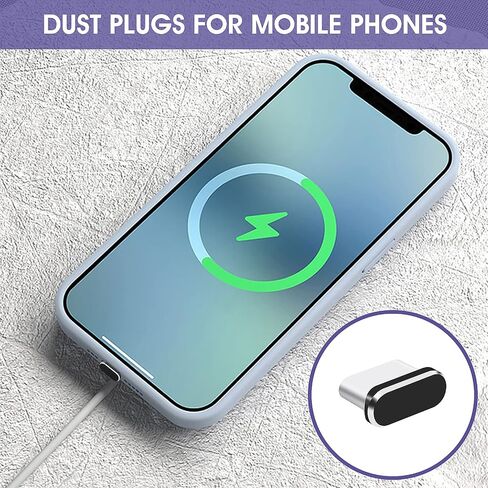 WLLHYF USB Type C Anti Dust Plugs, 6 PCS USB C Port Plug Dust Cover Type-C Port Caps Protectors for Most Smartphones and Micro USB Android Models Charging Port Speaker Anti Dust Protection Cover Kit in Saudi Arabia