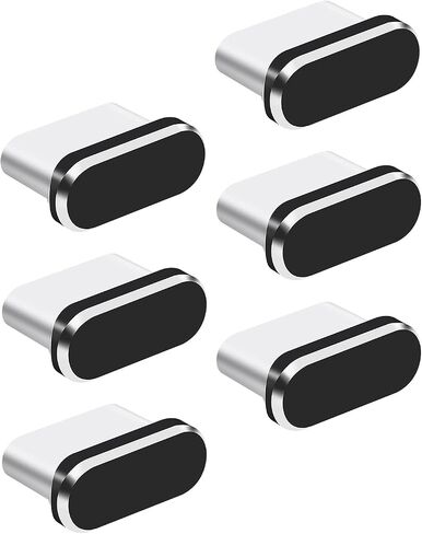 WLLHYF USB Type C Anti Dust Plugs, 6 PCS USB C Port Plug Dust Cover Type-C Port Caps Protectors for Most Smartphones and Micro USB Android Models Charging Port Speaker Anti Dust Protection Cover Kit in Saudi Arabia