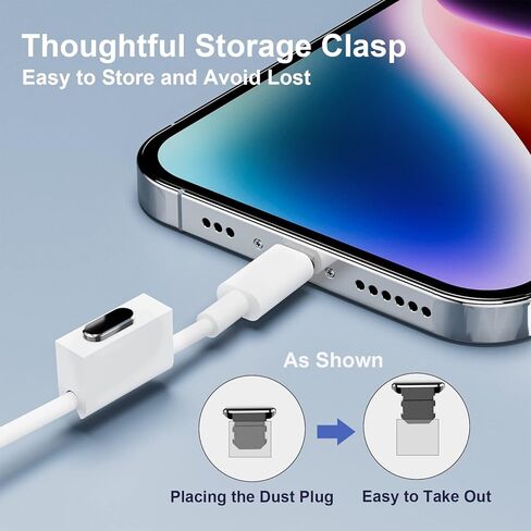 ASKUBSKU سدادات مضادة للغبار لهاتف iPhone 14 Pro Max 13 12 SE [5 عبوات]، سدادات منافذ Lightning لواقي منفذ شحن Apple، قابس مضاد للغبار لهاتف iPhone 13 Pro Max SE 12 11 X XR لـ Airpods Pro in Saudi Arabia