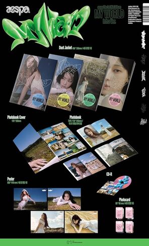 AESPA - 3rd Mini Album MY WORLD Intro ver. CD+Folded Poster (KARINA ver. / CD Only, No Poster) in Saudi Arabia