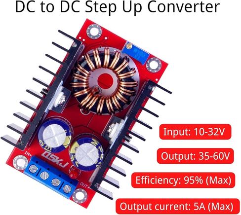 لاوماو محول تيار مستمر من 10-32 فولت الى 35-60 فولت قابل للتعديل 120 واط 6 امبير وحدة امدادات الطاقة in Kuwait