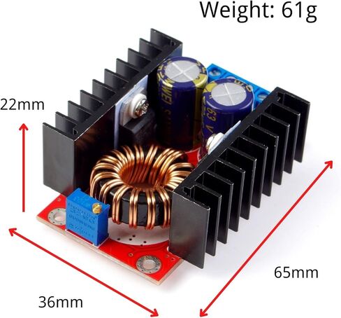 لاوماو محول تيار مستمر من 10-32 فولت الى 35-60 فولت قابل للتعديل 120 واط 6 امبير وحدة امدادات الطاقة in Kuwait
