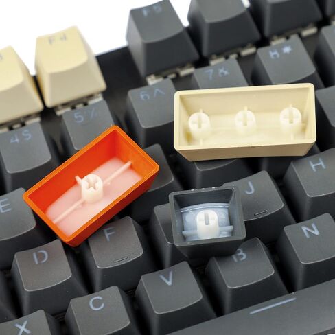 Carbon Miami PBT Double Shot Cherry Profile ANSI Backlit Keycaps for MX Mechanical Keyboard Melody 96 KBD75 68 61 87 104 Keychron(Only Keycap) (Carbon) in Saudi Arabia