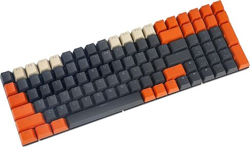 Carbon Miami PBT Double Shot Cherry Profile ANSI Backlit Keycaps for MX Mechanical Keyboard Melody 96 KBD75 68 61 87 104 Keychron(Only Keycap) (Carbon) in Saudi Arabia