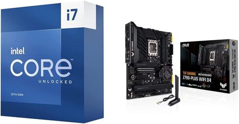 Intel Core i7-13700K Desktop Processor & ASUS TUF Gaming Z790-Plus WiFi D4 LGA 1700(Intel®12th&13th Gen) ATX Gaming Motherboard in Saudi Arabia
