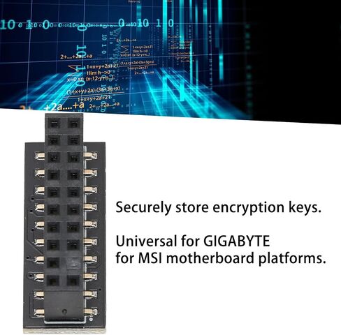 TPM2.0 Module Motherboard, LPC 20Pin TPM Module for Win11 2.0 System, GC TPM 2.0 Module for GIGABYTE for ASRock Platform Protection Module in Saudi Arabia