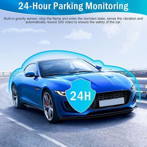 Roinvou 3 بوصة IPS شاشة HD 1080P DVR مع كاميرات مزدوجة داش كام أمامية داخلية مع الأشعة تحت الحمراء للرؤية الليلية كاميرا سيارة 32 جيجابايت بطاقة SD متضمنة لوحة القيادة كاميرا داشكام كشف الحركة 120 درجة زاوية واسعة in Saudi Arabia