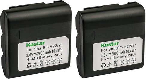 Kastar 2-Pack BT-H22 Battery 3.6V 2900mAh Replacement for Sharp BT-H21, BT-H21U, BT-H22, BT-H22U, Duracell DR7, Empire VBC-3UN, RCA PRO, B712, Sears 55428, 58428, 58457, 58458 in Saudi Arabia