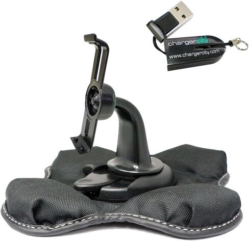 hargercity Beanbag Friction Mount Kit for Garmin Nuvi 1450 1450T 1470 1470T 1490 1490T GPS Bracket Cradle, Car Charger Vehicle Power Cable & Portable Gar-min Dashboard Friction Mount in Saudi Arabia