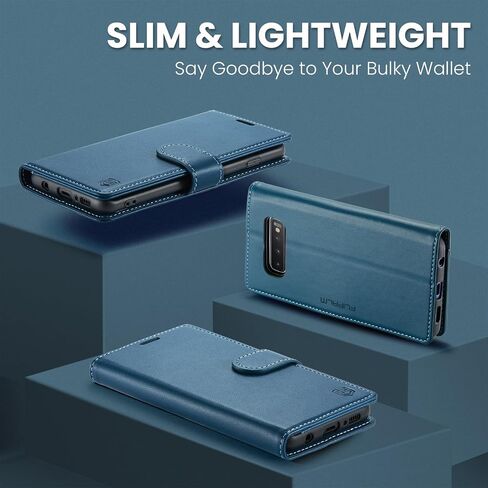 FLIPALM Wallet Case for Samsung Galaxy S10+/S10 Plus 6.4", Purple in Saudi Arabia