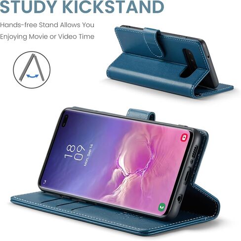 FLIPALM Wallet Case for Samsung Galaxy S10+/S10 Plus 6.4", Purple in Saudi Arabia