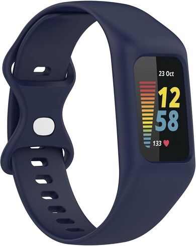 Strap Compatible with Fitbit-Charge-5/4/3 Bumper Case Band, One-piece Soft Silicone Washable Sports Replacement Watch Band Wristbands Bracelet for Activity Tracker Women Men in Kuwait