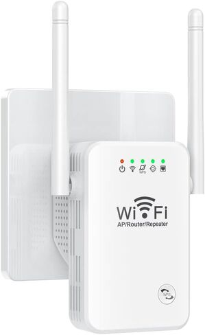 Cisidell 2022 أحدث مكرر معزز موسع WiFi، موسع WiFi طويل المدى، يغطي ما يصل إلى 2640 قدمًا مربعًا و25 جهازًا، مضخم إشارة لاسلكي للإنترنت المنزلي، نقطة وصول، إعداد سهل بنقرة واحدة in Kuwait