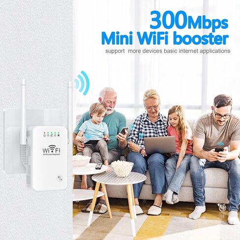 Cisidell 2022 أحدث مكرر معزز موسع WiFi، موسع WiFi طويل المدى، يغطي ما يصل إلى 2640 قدمًا مربعًا و25 جهازًا، مضخم إشارة لاسلكي للإنترنت المنزلي، نقطة وصول، إعداد سهل بنقرة واحدة in Kuwait