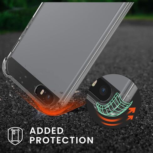 حافظة kwmobile Crossbody متوافقة مع هاتف Apple iPhone SE (1.Gen 2016) / iPhone 5 / iPhone 5S - غطاء هاتف شفاف من مادة TPU مع حزام حبل - أسود/شفاف in Kuwait