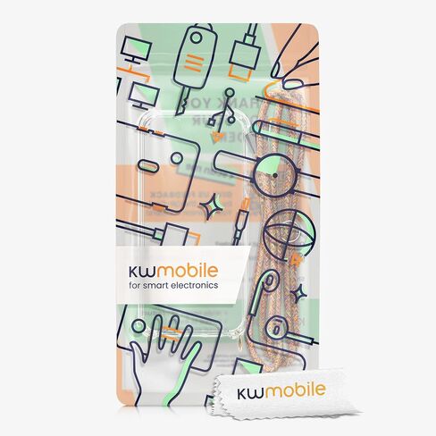 حافظة kwmobile Crossbody متوافقة مع هاتف Apple iPhone SE (1.Gen 2016) / iPhone 5 / iPhone 5S - غطاء هاتف شفاف من مادة TPU مع حزام حبل - أسود/شفاف in Kuwait