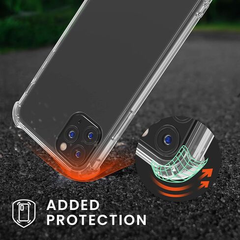 kwmobile Crossbody Case Compatible with Apple iPhone 11 Pro Case - Clear TPU Phone Cover w/Lanyard Cord Strap - Transparent/Black in Saudi Arabia