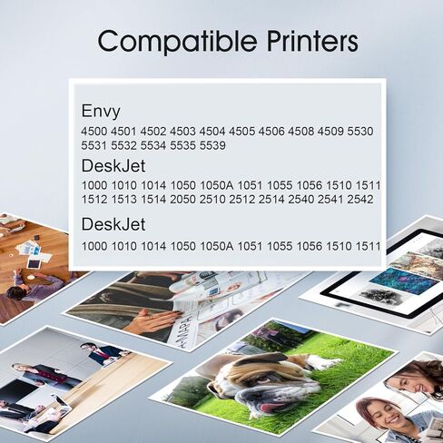 مجموعة خراطيش حبر 61XL | باللون الأسود واللون | بديلة لـ HP 61XL 61 XL للاستخدام مع Envy 4500 Deskjet 1000 1056 1510 1512 1010 1055 OfficeJet 4630 OfficeJet 2600 4600 Series in Kuwait