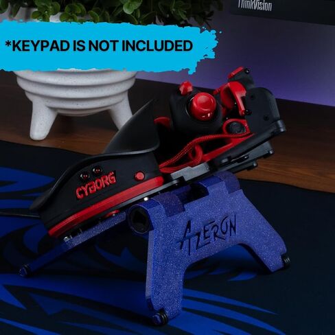 حامل مغناطيسي قابل للتعديل مطبوع ثلاثي الأبعاد من Azeron لنماذج Azeron Cyborg وCyborg-Compact والكلاسيكية والمدمجة. (جالاكسي بيربل) in Kuwait