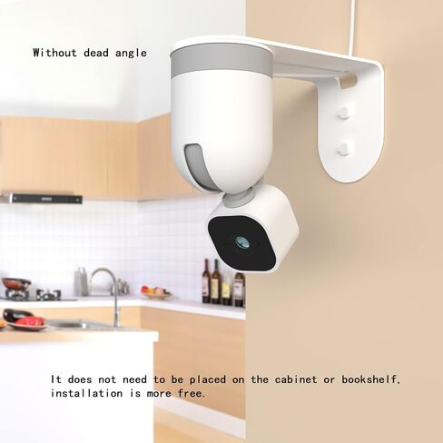 Zwolf Metal Wall Mount for Blink Mini Pan Tilt Camera(Black/Pack of 2) | Made of aluminum alloy, sturdy, durable and elegant,Provide Better Viewing Angles for Blink Mini Pan Tilt Mount in Saudi Arabia