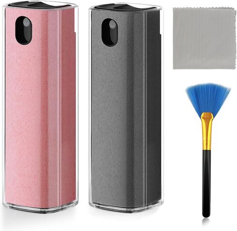 Fingerprint Proof Screen Cleaner,3 in 1Touchscreen Mist Cleaner Spray Wipe Cleaner,Safe for All Phones, Computer, Laptop, Tablet and Car Screen (Grey Tiffany Blue) in Saudi Arabia