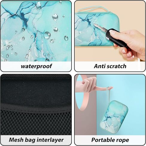 مجموعات تخزين غطاء شاحن الهاتف DIY من CameCosy، منظم كابل موفر لأسلاك سماعات الأذن USB مع حقيبة تخزين للسفر، منظم سلك حامي كابل ناعم لطيف متوافق مع iPhone (Leopard) in Saudi Arabia
